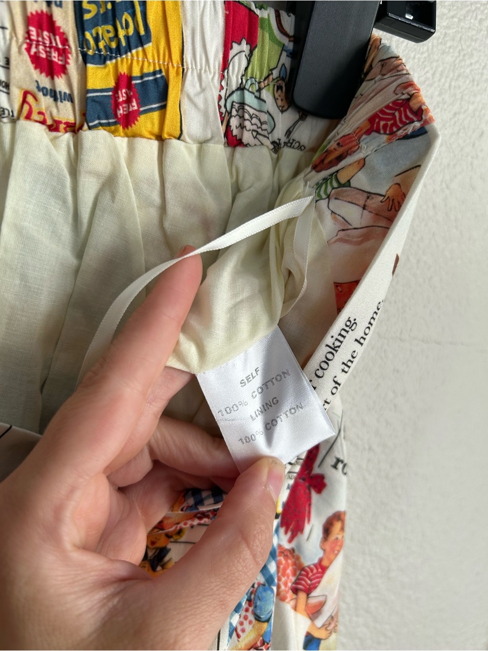 NWT Tulip B Retro-Inspired Kitchen Ad Print Comic Classic A Line Full Skirt Sz L - Picture 6 of 7